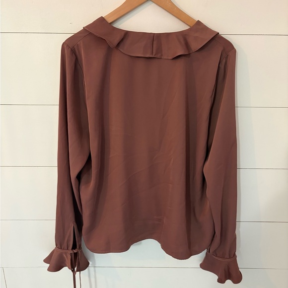 L'Academie Ruffle-Front Blouse - Picture 2 of 7